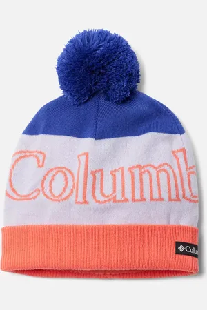 Columbia Polar Powder Beanie - Blue Snowdrift Hot Coral Size O/S - Children