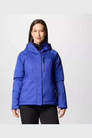 Columbia Snowy Summit Insulated Waterproof Ski Jacket - Blue Blue Dobby Size M - Women