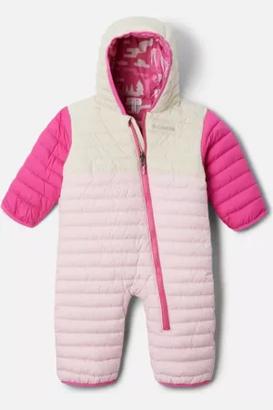 Columbia Infant Powder Lite II Reversible Insulated Bunting - Satin Pink Chalk Pink Size 12/18 MO - Unisex