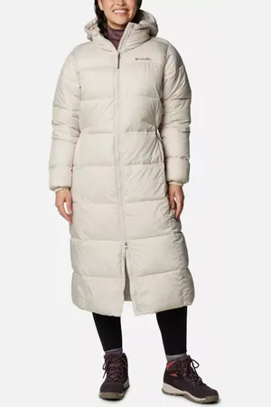 Columbia Puffect II Long Puffer Jacket - Dark Stone Size XS - Women