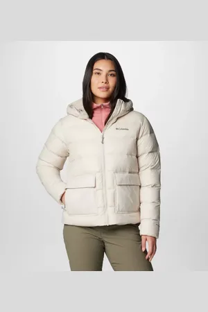 Columbia Harmony Falls Hooded Down Jacket - Dark Stone Size L - Women