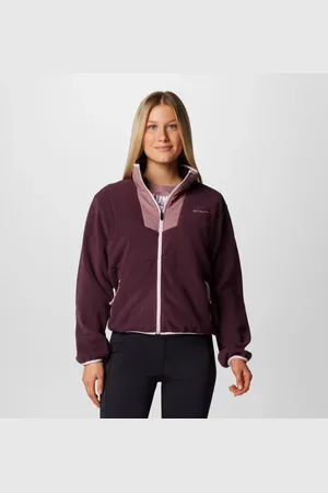 Columbia Sequoia Grove Fleece Jacket - Moonvista Fig Pink Dawn Size L - Women