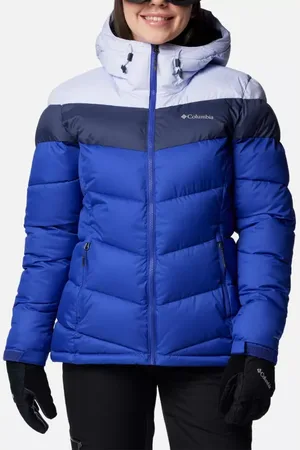 Columbia Abbott Peak Insulated Waterproof Ski Jacket - Blue Snowdrift Nocturnal Size XL - Women