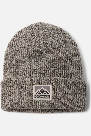 Columbia Whirlibird Cuffed Beanie - Dark Stone Black Marled Mountains Size O/S - Unisex