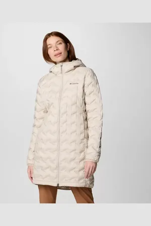 Columbia Delta Ridge II Hooded Long Down Puffer - Dark Stone Size XS - Women