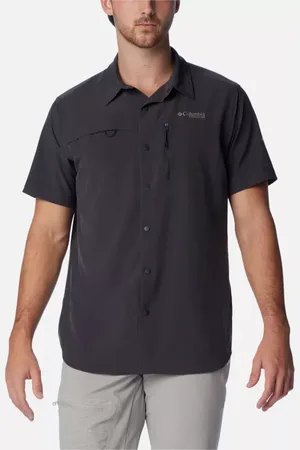 Columbia Summit Valley Short Sleeve Technical Shirt - Shark Size S - Men