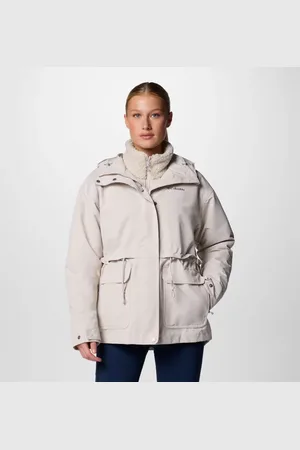 Columbia Drop Ridge II 3-in-1 Waterproof Jacket - Dark Stone Size XL - Women