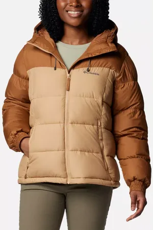 Columbia Pike Lake II Insulated Hooded Puffer Jacket - Canoe Size S - Women