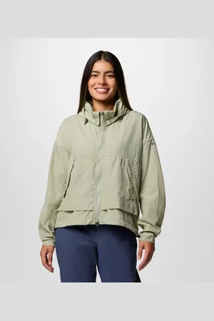 Columbia Paracutie II Hooded Windbreaker - Safari Size XL - Women
