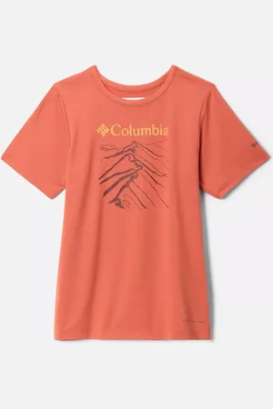 Columbia Tech Trail Graphic Technical T-Shirt - Tuscan Ridge Line Life Size XL (18 years) - Boys