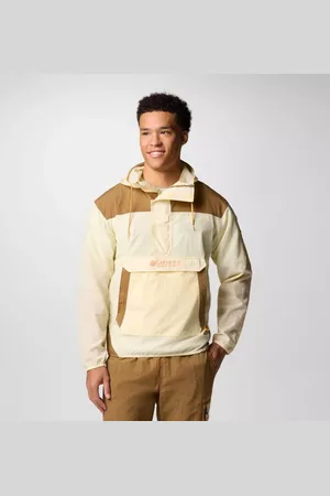 Columbia Challenger Windbreaker Anorak - Lemon Wash Delta Size XXL - Men