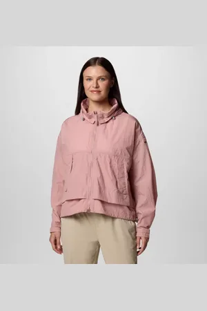 Columbia Paracutie II Hooded Windbreaker - Eraser Pink Size S - Women
