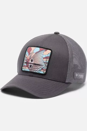 Columbia PFG Patch Mesh Ball Cap - Shark Grey Redfish Shine Size L/XL - Unisex