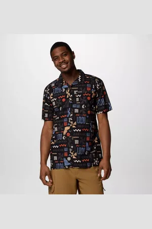 Columbia Pine Canyon Printed Short Sleeve Shirt - Outer Bounds Size S - Men