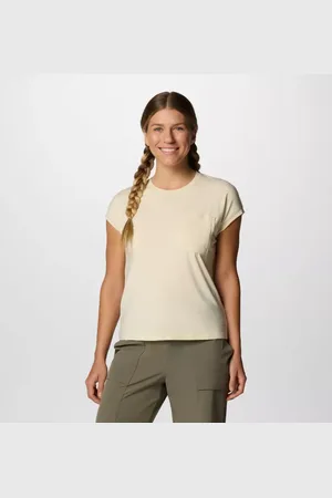 Columbia Boundless Trek Technical T-Shirt - Lemon Wash Size M - Women