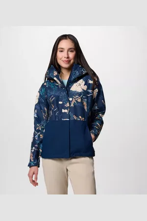 Columbia Hikebound Printed Waterproof Jacket - Outbacked Navy Size XS - Women