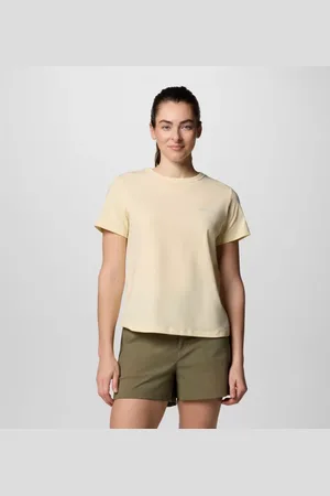 Columbia Sun Trek II Technical T-Shirt - Lemon Wash Size XS - Women