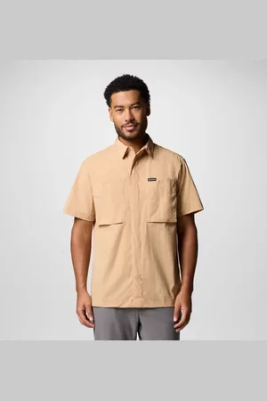 Columbia Black Mesa Utility Short Sleeve Shirt - Canoe Size S - Men