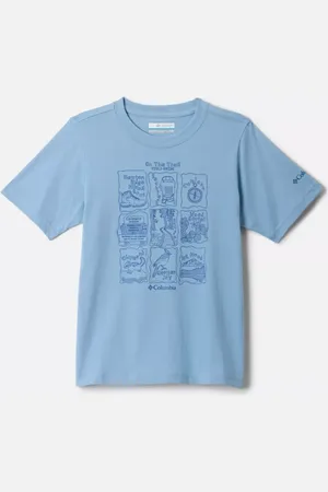Columbia Valley Creek Graphic Casual Cotton T-Shirt - Ripple Hike Guide Size XL (18 years) - Boys