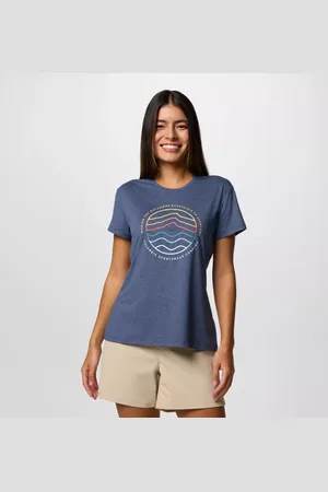 Columbia Sloan Ridge Technical Graphic T-Shirt - Nocturnal Find Your Trail Size S - Women