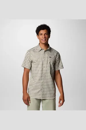 Columbia Silver Ridge Utility Short Sleeve Shirt - Safari Pulaski Size S - Men