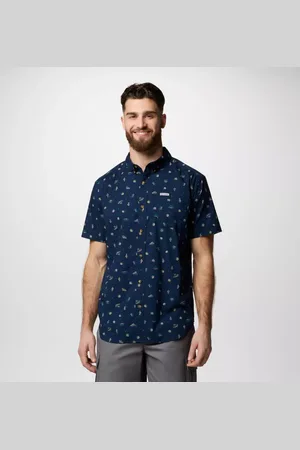 Columbia Rapid Rivers Printed Short Sleeve Shirt - Deserted Size XL - Men