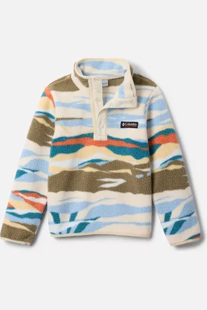 Columbia Helvetia II Sherpa Half Snap Printed Fleece - Chalk Rogue Valley Size L (14-16 years) - Children