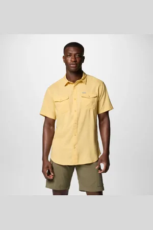 Columbia Utilizer II Solid Short Sleeve Shirt - Sand Dune Size XXL - Men