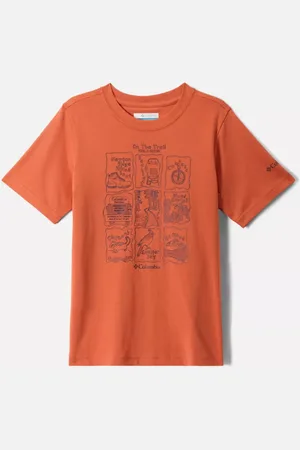 Columbia Valley Creek Graphic Casual Cotton T-Shirt - Tuscan Hike Guide Size XL (18 years) - Boys