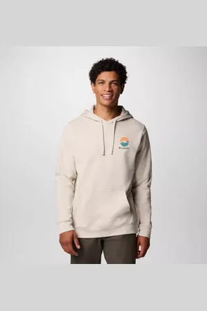 Columbia Trek Graphic Hoodie - Dark Stone Circular Linescape Size M - Men