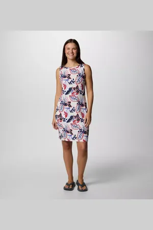 Columbia Chill River Printed Dress - Pasteled Size S - Women