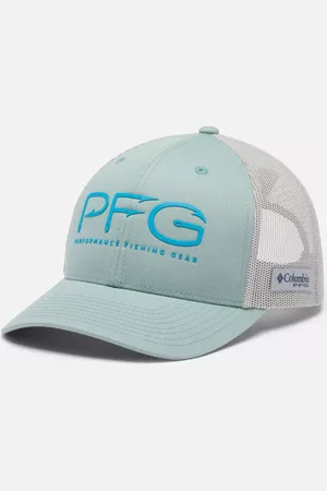 Columbia PFG Mesh Snap Back Hooks Ball Cap - High Crown - Crushed Grey Size O/S - Unisex