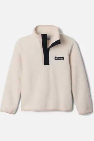 Columbia Helvetia II Sherpa Half Snap Fleece - Chalk Black Size M (10-12 years) - Children