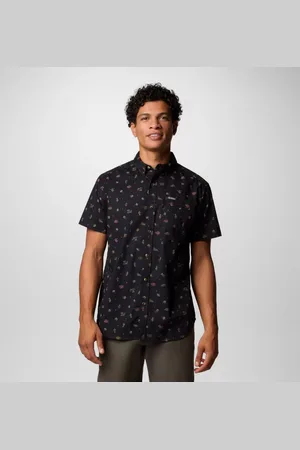 Columbia Rapid Rivers Printed Short Sleeve Shirt - Deserted Size M - Men