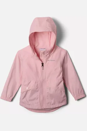 Columbia Rainy Trails III Fleece Lined Waterproof Jacket - Girl - Satin Pink Size 2T (2 years) - Toddler