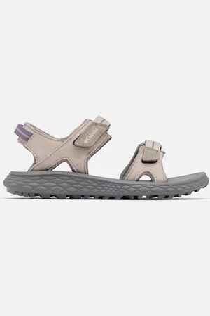 Columbia Konos Hiker 2-Strap Hiking Sandal - Soft Taupe Granite Purple Size 8 UK - Women