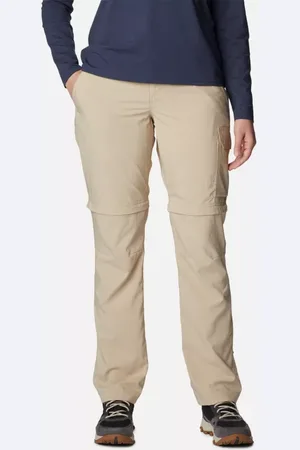 Columbia Silver Ridge Utility Convertible Walking Trousers - Ancient Fossil Size 16 UK - Women