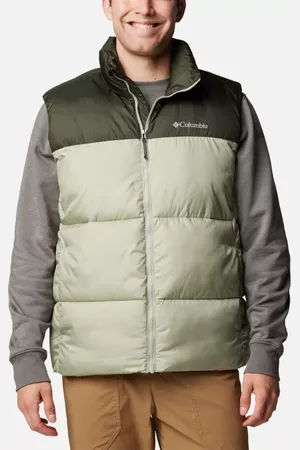 Columbia Puffect III Puffer Vest - Safari Greenscape Size M - Men