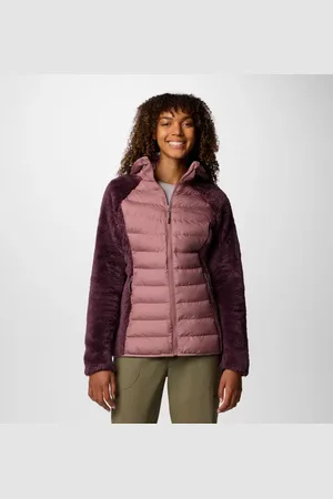 Columbia Powder Lite II Sherpa Hybrid Fleece Jacket - Moonvista Fig Size XS - Women