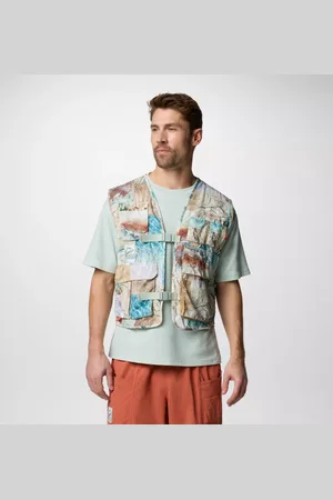 Columbia Cove Beach Printed Gilet - Coastal Size XXL - Unisex