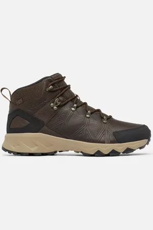 Columbia Peakfreak II Mid Outdry Waterproof Leather Hiking Boots - Cordovan Black Size 9 UK - Men