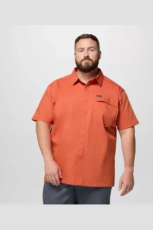 Columbia Landroamer Twill Short Sleeve Shirt - Extended Size - Tuscan Size 6X - Men