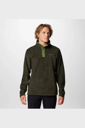 Columbia Steens Mountain II Half Snap Fleece - Greenscape Canteen Size L - Men