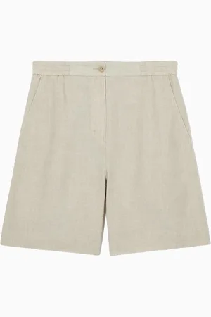 COS Elasticated Linen Shorts in