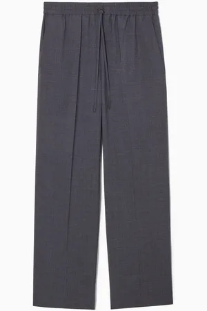 COS Wool Drawstring Trousers in