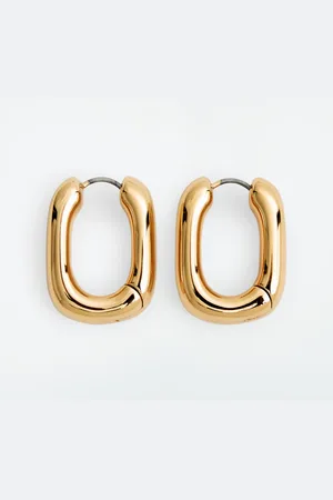 COS Chunky Squared Hoop Earrings