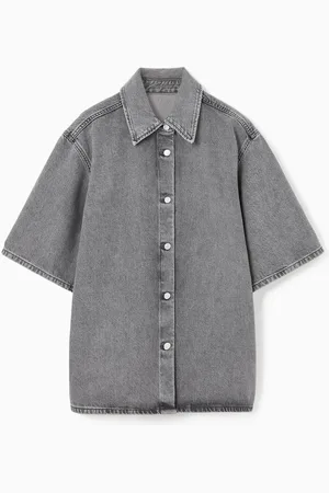 COS Relaxed Short-Sleeved Denim Shirt