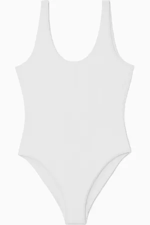 COS Scoop-Neck Ribbed Swimsuit