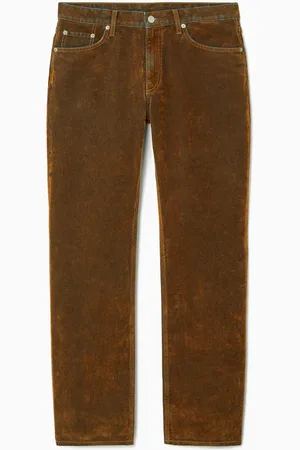 COS Amp Flocked Straight-Leg Jeans