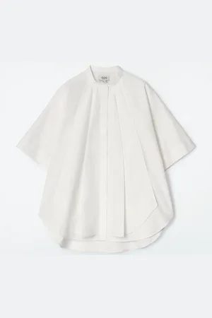COS Oversized Curved-Hem Cotton Shirt